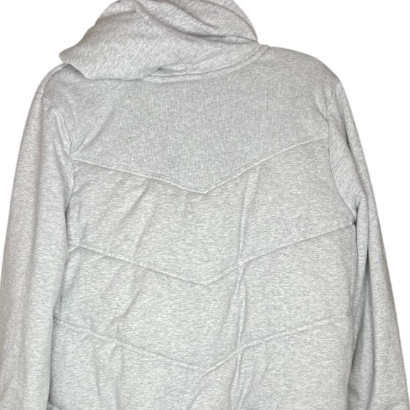 Old Navy Women’s Light Gray Full Zip-Up Hoodie Fleece Sweatshirt SZ XL - Picture 5 of 8